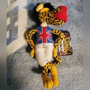 Vintage 1998 Idea Factory Infamous Meanies "Mick Jaguar" 8in. Plush